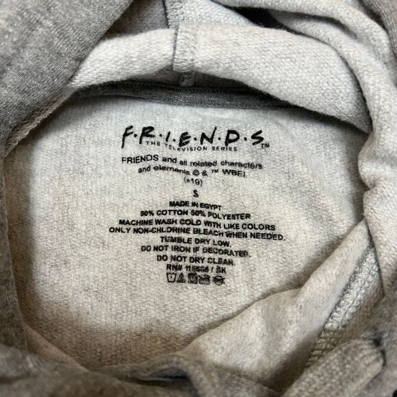 Friends TV Show Hoodie Mens S Grey - Picture 4 of 9